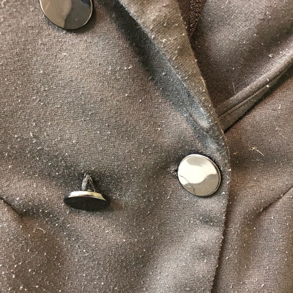 Slightly worn black blazer sweater - Picture 3 of 5